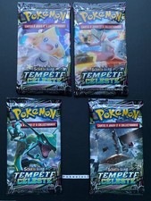 4 Boosters de cartes Pokemon Soleil et Lune 7 SL7 Tempête Céleste FR NEUF