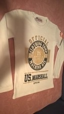 polo sweat manches longues " US MARSHALL"  (6 ans)