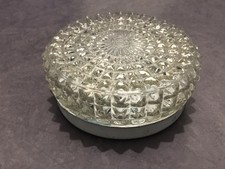 Ancien plafonnier Applique Rond en verre Vintage lustre luminaire Lampe Art Déco