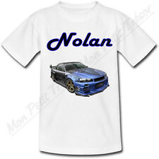 T-shirt Enfant Voiture Tunning avec Prénom Personnalisé