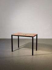 1950 BELARTI VALLAURIS TABLE BASSE CERAMIQUE SHABBY-CHIC Capron Cloutier