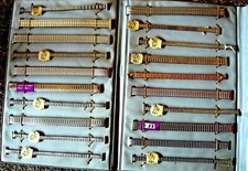 lot 20 Bracelet band vintage 12 14 15 16 & 18 mm watch 70s auto strap extensible