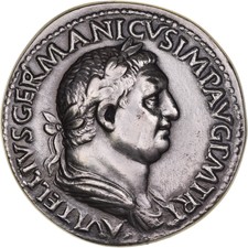 [#266] France, Médaille, Reproduction, Sesterce Vitellius, 1973, SPL, Argent