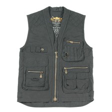 Vintage Camel Utilitaire Gilet Veste M Gilet Chasse Pêche Gilet