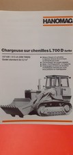 dépliant prospectus chargeuse sur chenille HANOMAG  L 700 D turbo de 1988