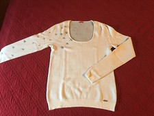 Pull GUESS à étoiles argentées Taille 38 en très bon état
