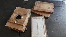 ANCIENNE CHAMBRE PHOTOGRAPHIQUE EN BOIS 18 X 24 CM PAS D'OBJECTIF
