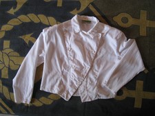 VINTAGE CHEMISIER Femme blanc T. 40-42 (cf mesures) PIER ADVENTURES Occasion TBE