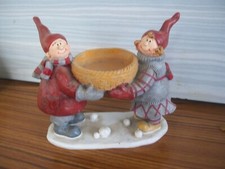 SUJET ENFANT  EN RESINE POUVANT SERVIR DE VIDE POCHE