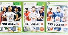 FIFA Soccer 10 11 12 13 XBox 360 Case and Discs (with manual) Bundle 4 Games