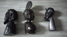 Statues . Bois Sculptée . Anciennes . Statuettes Collection Art
