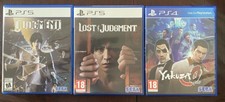 Yakuza 0 (Zero) & Judgment & Lost Judgment Sony Playstation PS4 PS5 Game Lot RGG