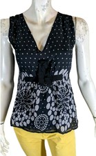 ? Comptoir des Cotonniers  Taille 38 ? haut top débardeur habillé noir en soie