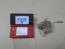 console 3DS rouge - red +1chargeur +1 jeu mario