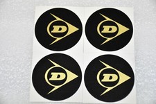 4 stickers autocollants diamètre 52 pour centre de roue DUNLOP Peugeot Renault