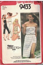 9433 Vintage Simplicity Couture Motif Femmes Tunique Trois Longueurs Drapé Jupe