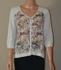 Veste gilet beige fleuri YERSE T 40