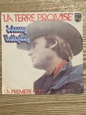 45 Tours Johnny Hallyday La terre promise et La première fois