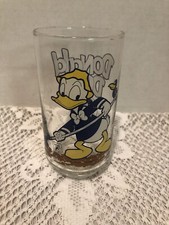 Walt Disney Donald Duck-Mickey Mouse Club Gardening Drinking Glass. EUC
