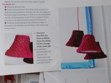 Abat-jour et Coeur Boîte Couvre Knitting Pattern