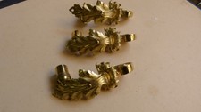 LOT DE 3 BRANCHES BRONZE APPLIQUES LATERALES POUR VASQUE PLAFONNIER LUSTRE