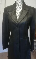 Veste longue manteau "classe" femme cuir " Redskins" T (38 S)  40 M  comme neuf