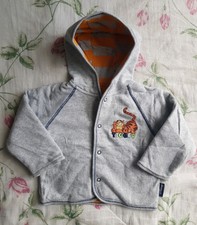 Disney Baby Boy Jaune/Gris Réversible Chaud Veste à capuche taille 6-9 mois