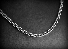 Chaîne Argent mailles Forçat -Dimensions à la demande- Envoi de France immédiat