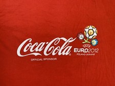 T-Shirt Coca-Cola UEFA Euro 2012 Poland Ukraine Coke Tee / Collector / Rouge S
