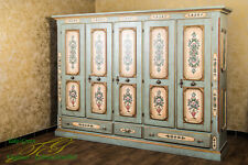 Voglauer Anno 1700 Altblau Penderie Bauer Armoire Chambre à Coucher Armoire