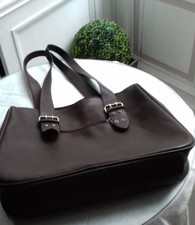 Grand sac à main en cuir marron marque Indice