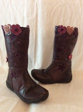 Filles Jones Bootmaker Violet Bottes en cuir taille 29