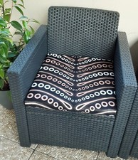 Housse de coussin spécial salon de jardin Célia