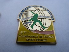  PIN'S  PETANQUE   /  CHAMPIONNAT  FRANCE   /  GRENOBLE 93 /   SUPERBE