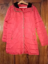 Doudoune Mi Longue rouge Taille 44 Très bon état