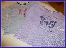 LOT  DE 2 T SHIRTS ML  5 ANS "LISA ROSE  " TTBE