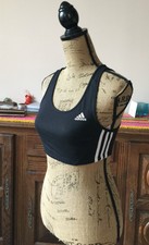 ADIDAS Brassière/Top/Haut de sport, noir taille 42 (petit) neuf 