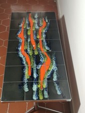 table de salon en céramique année 70