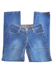 Pepe Women's Jeans Blue Denim London 1973 Patch Distressed Size 28 inseam 31"