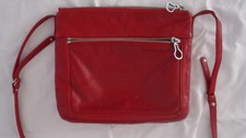Sac pochette Lancaster cuir rouge 