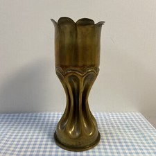 Douille Obus en cuivre Laiton Guerre 1914/1918 Déco Militaire Vase