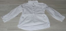 4 ans : Chemisier ML 4 ans OKAIDI blanc contour noir neuf (438)
