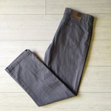 Eden Park Pantalon Carreaux Style Tweed Taille L Gris Coton Polyester Acrylique