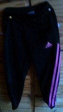 Adidas  Enfants fille   Jogging  Noir et rose voir photo , bandes roses  3-4 Ans