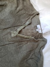 Pull en lin kaki marque Jacqueline Riu taille 0