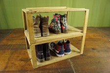 60er Vintage Étagère Plateau de la Pile Armoire à Chaussures Atelier Loft Métal