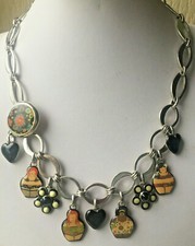 TARATATA COLLIER POUPEES RUSSES - MATRIOCHKAS NECKLACE SIGNED - VINTAGE FRANCE