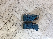 Bottines Cuir Bleu Babybotte  21 Comme Neuves