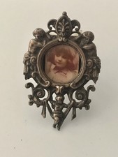 Porte Photo Bronze Fin 19ème Ancien Cadre Collection Intérieur Decoration