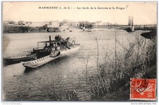 47 MARMANDE - Les bords de la garonne et la drague